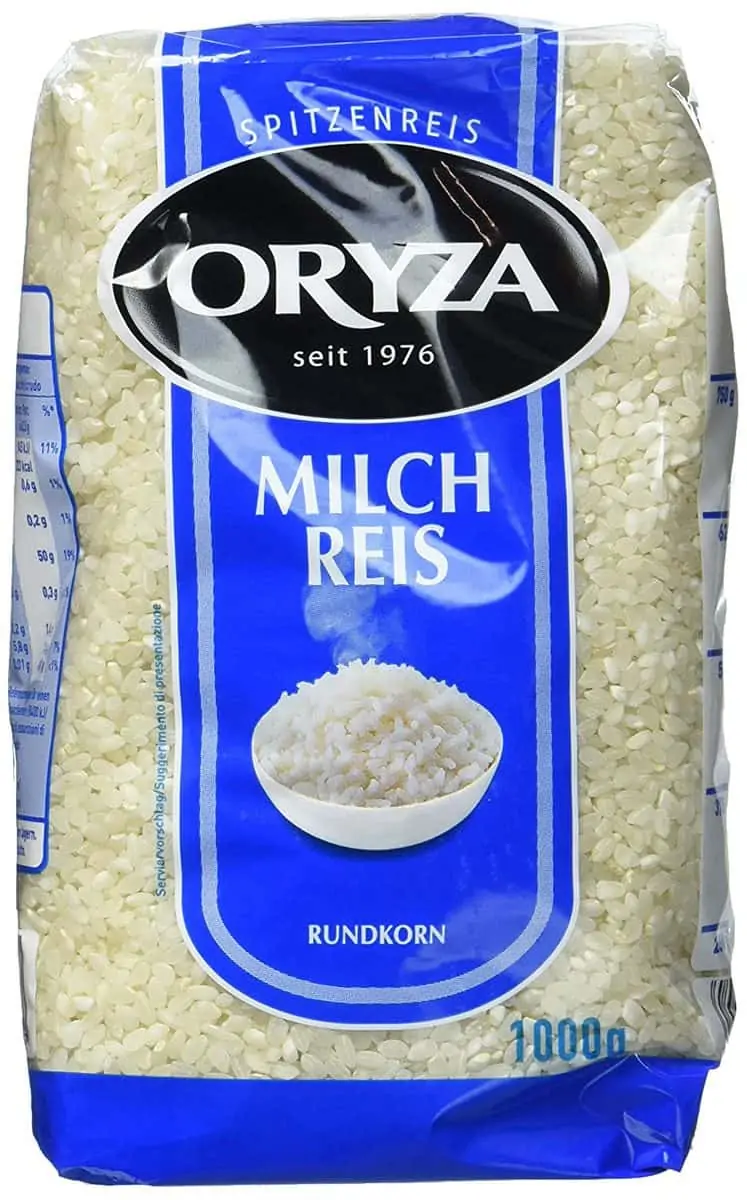 Oryza Milchreis Rundkorn 5 x 1 kg für 6 00 inkl Prime Versand