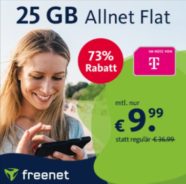 Telekom Netz Freenet Allnet Flat Mit Gb Lte Mbit S Volte