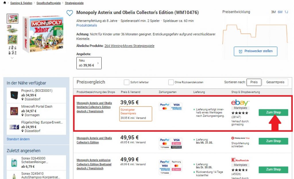 Monopoly Asterix Und Obelix Limitierte Collector S Edition In Deutsch