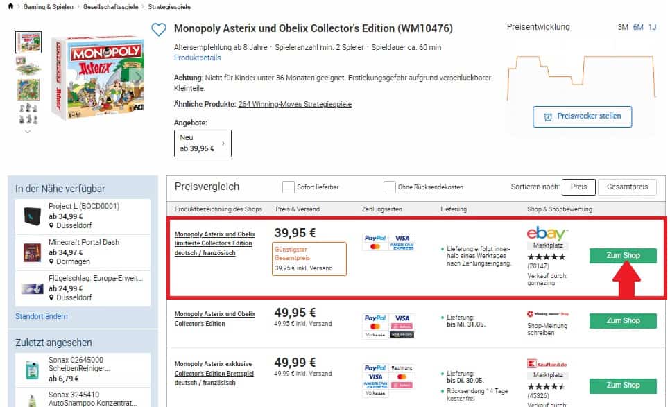 Monopoly Asterix Und Obelix Limitierte Collector S Edition In Deutsch