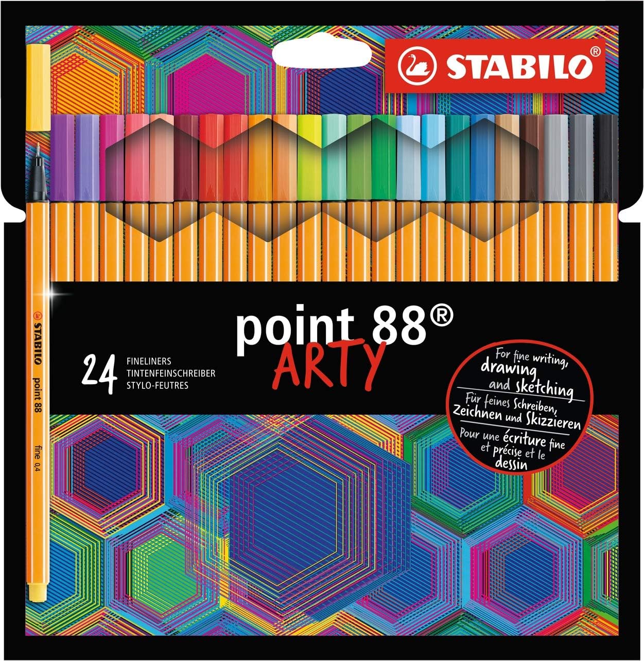 Fineliner STABILO Point 88 ARTY 24er Pack Mit 24 Verschiedenen