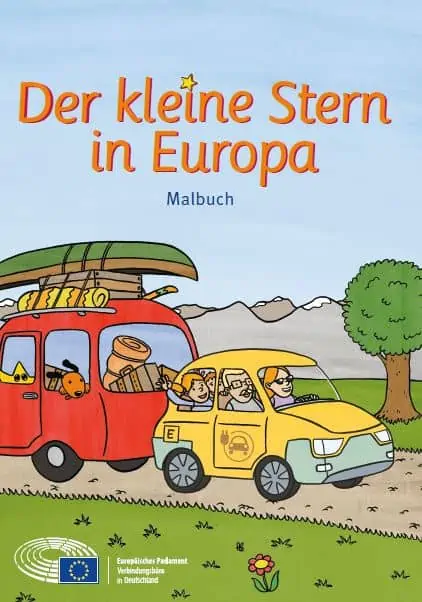 Gratis Malbuch 🌟🎨 „Der kleine Stern in Europa“