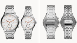 Geschenkset Uhren Fenmore Midsize His and Hers Multifunktionswerk Edelstahl BQ2468SET Fossil