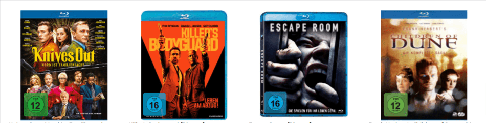 Amazon: 6 Blu-rays für 30,00 € inkl. Versand z.b: Das Boot, John Wick, Dirty Dancing