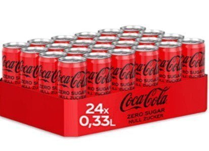 Coca Cola Zero Sugar Einweg Dose 24 X 330 Ml Amazon De Lebensmittel Getraenke