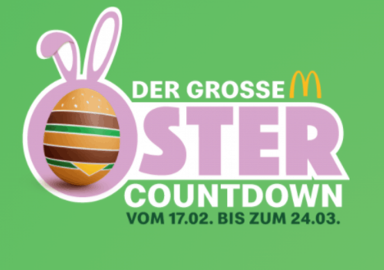 Mc Donalds Ostercountdown vom 17.02.2021 bis 24.03.2021