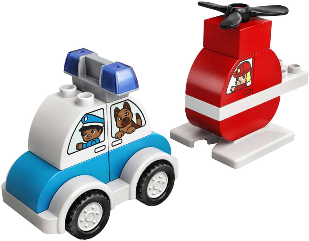 Lego Duplo Mein Erster Feuerwehrhubschrauber Und Mein Erstes Polizeiauto 10957