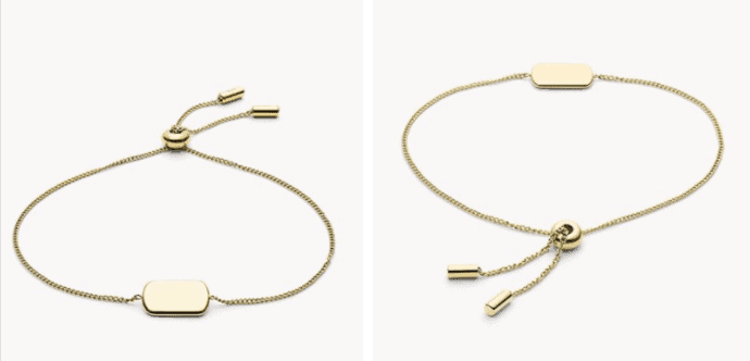 Damen Armband Edelstahl Gold Jf03421710 Fossil