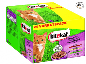 Kitekat Katzenfutter Markt-Mix in Gelee 48 x 100g ab 8,73 € inkl. Prime Versand (statt 16,65 €)