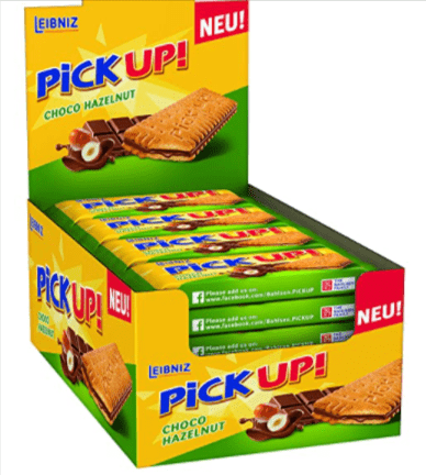 PiCK UP! Choco Hazelnut - Keksriegel knackige Vollmilchschokolade und Haselnusscremefüllung (24 x 28 g) ab 7,19 € (Prime)