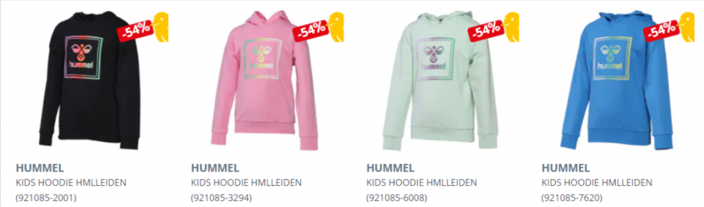 Hummel HMLLEIDEN Kinder Hoodies Kapuzenpullover (5 Farben ,Gr. 104 bis 164) ab 14,39 € zzgl. 3,90 € Versand