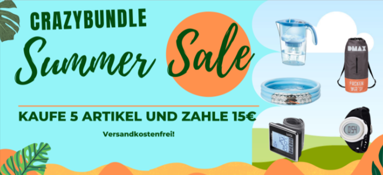 Dealclub: 5  Produkte für 15 € inkl. Versand z.b: LAICA Wasserfilter Serie 3000 Steam Line, Sonnencremes …