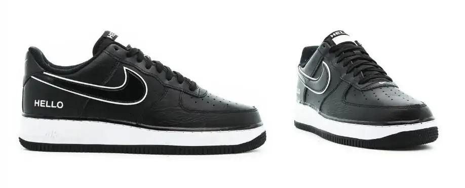 NIKE Air Force 1 ’07 LX ‚Hello‘ in schwarz [Gr. 40 bis 46] für 82,47€ inkl. Versand statt 109,95€