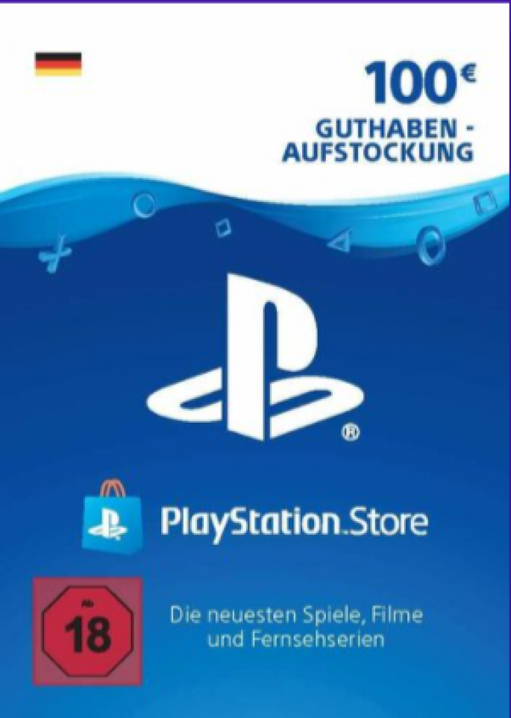 100,00 € PlayStation Store Guthaben für 78,52 € 🎮🎮🎮