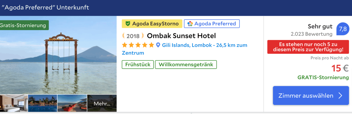Agoda Hotels In Lombok Bestpreisgarantie