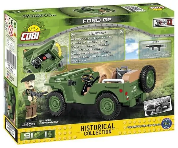 Cobi Historical Collection (2400) – Ford GP Militärjeep Bausatz für 7,78 € [Thalia KultClub] statt 13,72 €