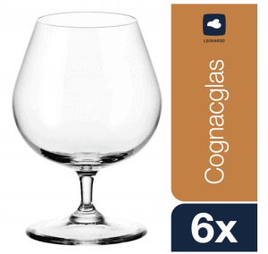 Leonardo Ciao+ Cognac-, spülmaschinenfeste Weinbrand-Gläser, 6er Set, 400 ml, 061454 für 18,88 € (statt 26,39 €)