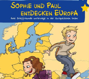 Gratis Kinderheft: Sophie und Paul entdecken Europa (Rätsel, Ausmalbilder und Bastelbögen)