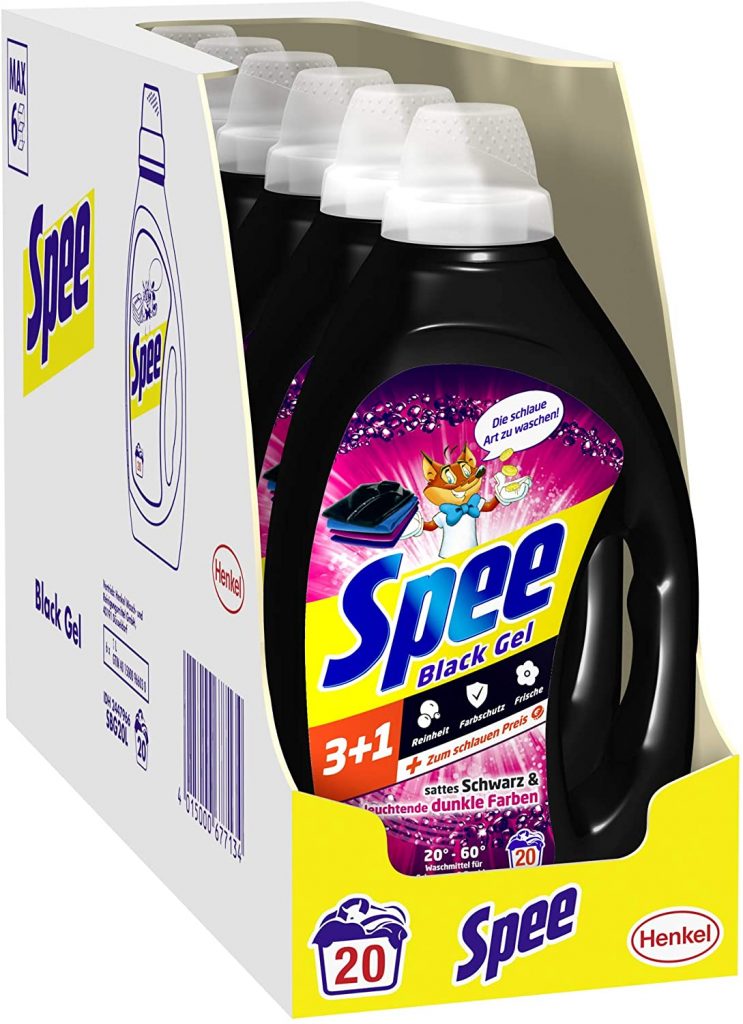 Spee Black Gel 31 Colorwaschmittel 120 6 x 20 Waschladungen Spee Black Gel 31 Colorwaschmittel 120 6 X 20 Waschladungen