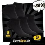 SportSpar Damen Sneakersocken 5 Paar für 2,22 € zzgl. 3,95 € Versand