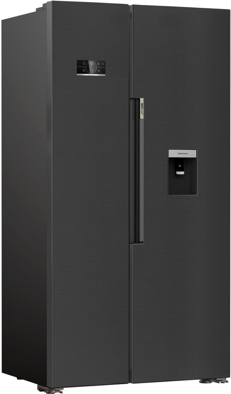 Beko GN163241XBRN Side by Side Kühlschrank mit Wasserspender, Eiswürfel