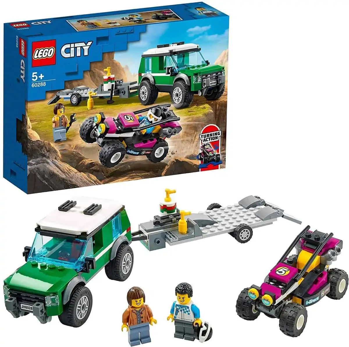 LEGO City: Rennbuggy-Transporter (60288) für 13,91 € [Prime] statt 18,99 €