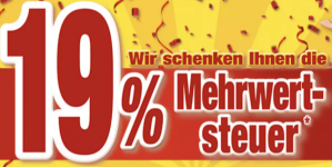 Poco: 19% Mehrwertsteuer Rabatt (entspricht 15,97 % Rabatt)