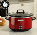 Amazon de Crock Pot Schongarer Slow Cooker Temperatureinstellungen Warmhaltefunktion Liter Personen Rot SCVRD
