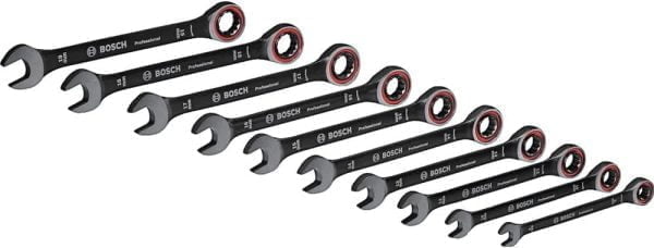 Bosch Professional 10 Tlg. Ring Maulschlüssel Satz