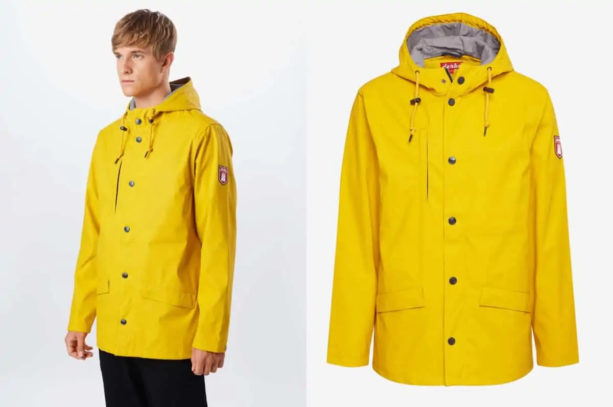 Derbe Herren Regenjacke Wasserabweisend - Vegan Zertifizierte Outdoor-Jacke