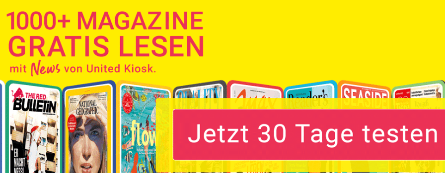 Gratis: 30 Tage über 1.000 Zeitschriften kostenlos lesen (ePaper)