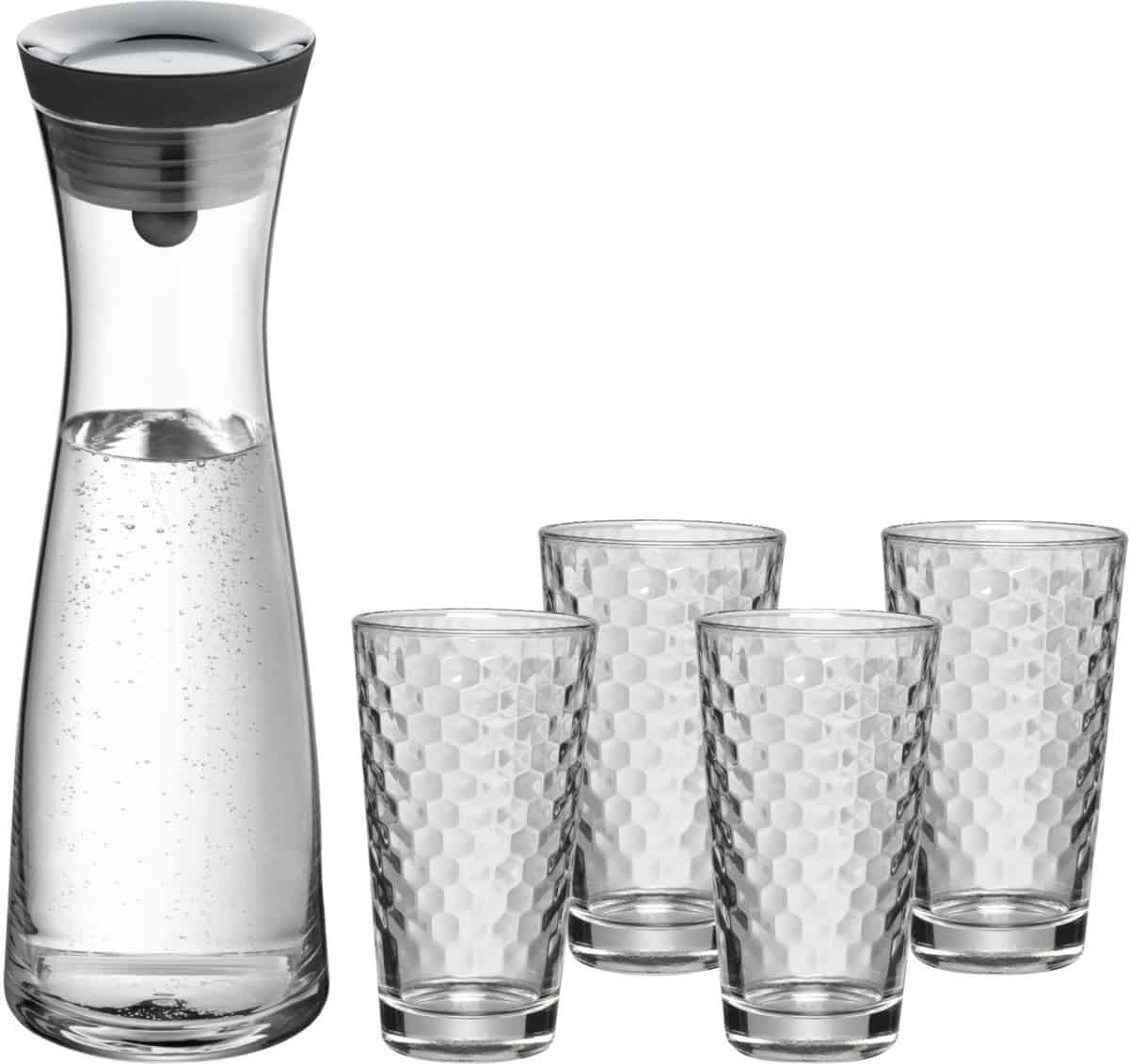 Wmf Basic Set Wasserkaraffe Mit 4 Gläsern