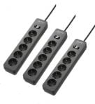 3er-Pack APC PME5B-GR Überspannungsschutz-Steckdosenleiste (je 5x Schuko, 1.5m Kabel, Schalter) – für 17,90 € inkl. Versand statt 38,97 €