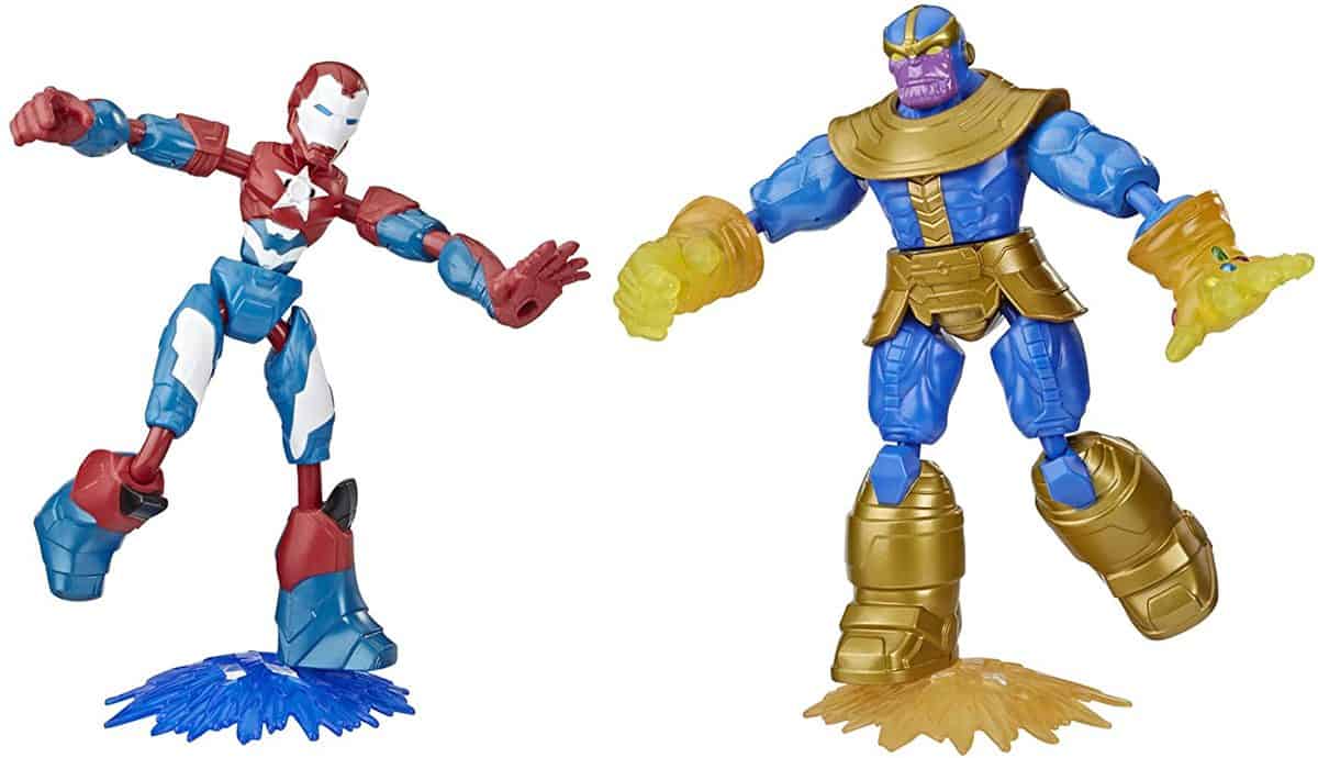 Hasbro Marvel Avengers Bend and Flex Iron Patriot vs. Thanos Doppelpack (15 cm große, biegbare Action-Figuren) - für 10,00 € [Prime] statt 16,94 €
