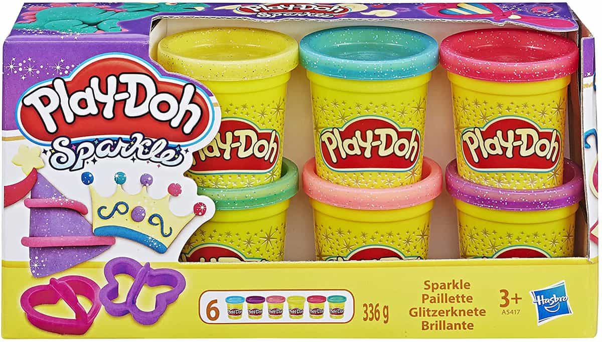 Play-doh Glitzerknete 6er-Pack - für 4,99 € [Prime] statt 9,99 €