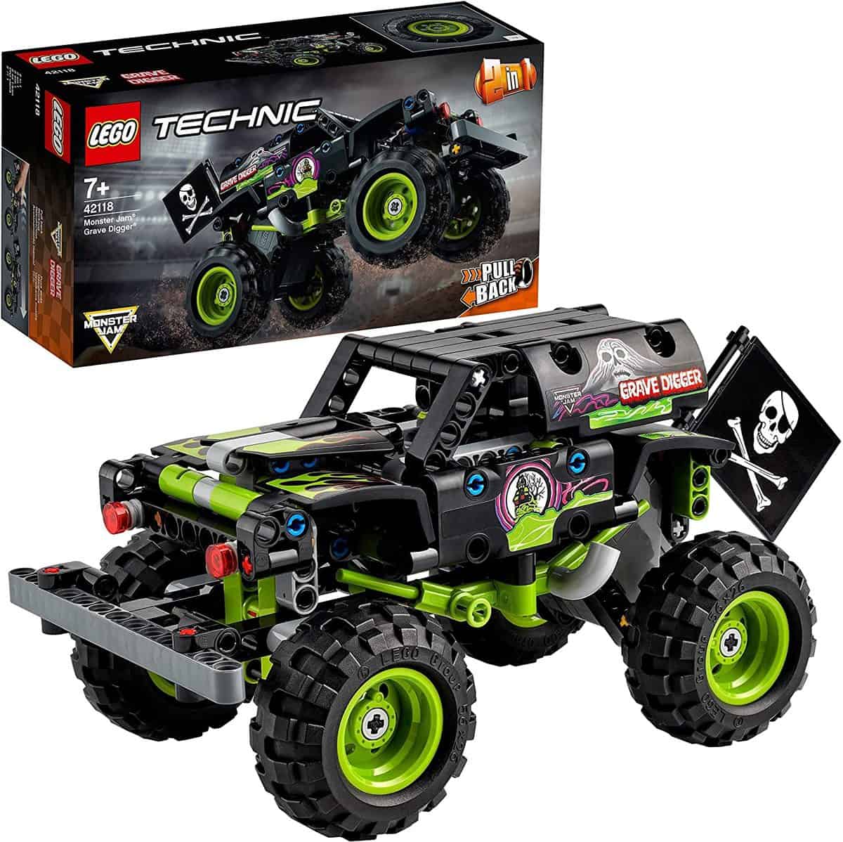 LEGO 42118 Technic Monster Jam Grave Digger Truck - Gelände-Buggy 2-in-1 Set - für 15,29 € [Prime] statt 19,99 €