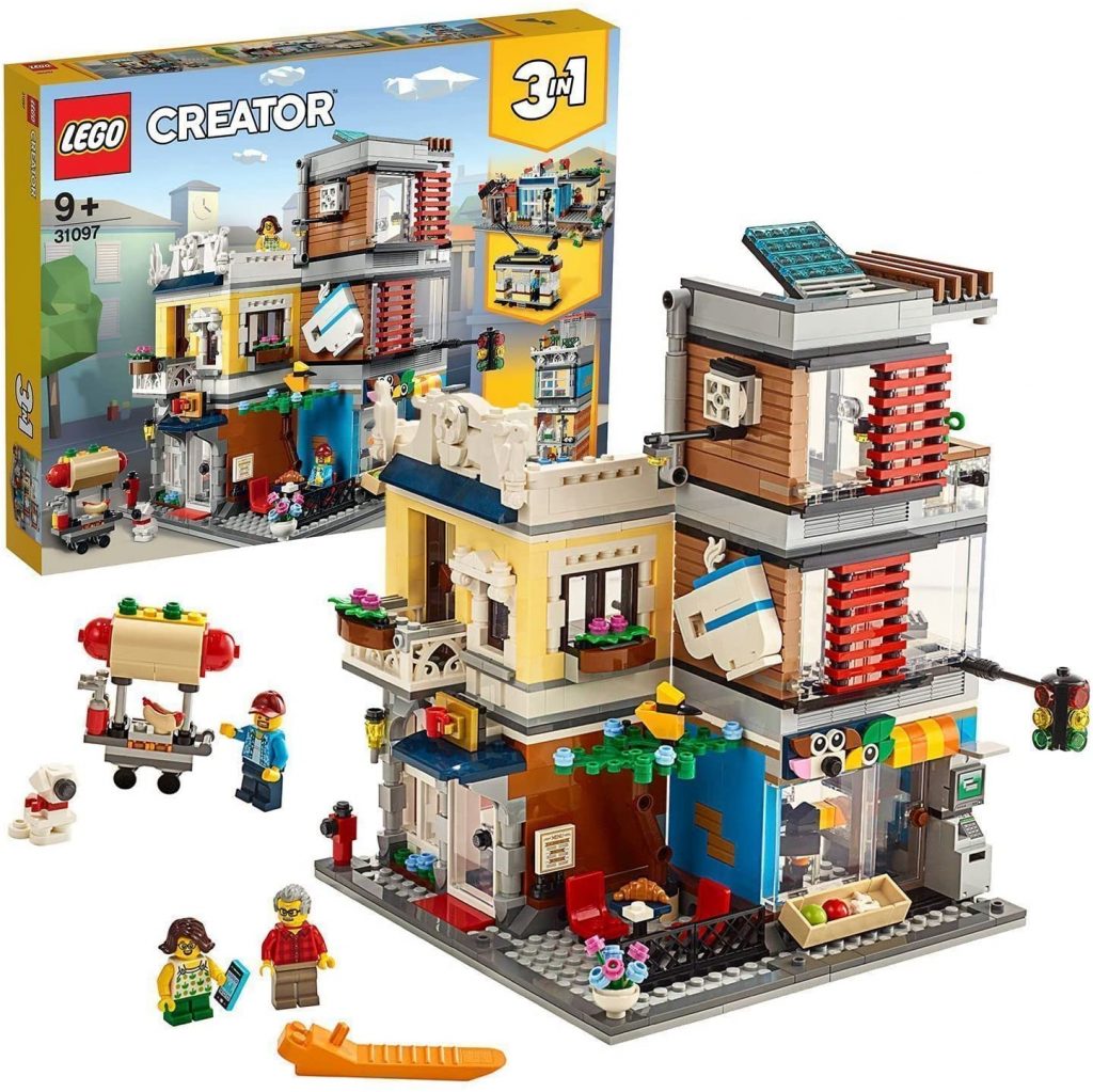 LEGO 31097 Creator 3in1 Stadthaus mit Zoohandlung & Café