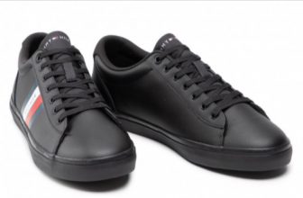 Tommy Hilfiger Essential Leather Vulc Stripes Sneaker (Gr. 40 bis 46) für 49,95 € inkl. Versand