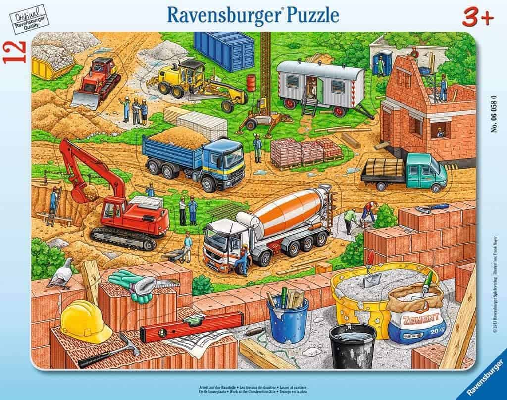Ravensburger Kinderpuzzle - 06058 Arbeit auf der Baustelle - für 3,99 € [Prime] statt 7,33 €