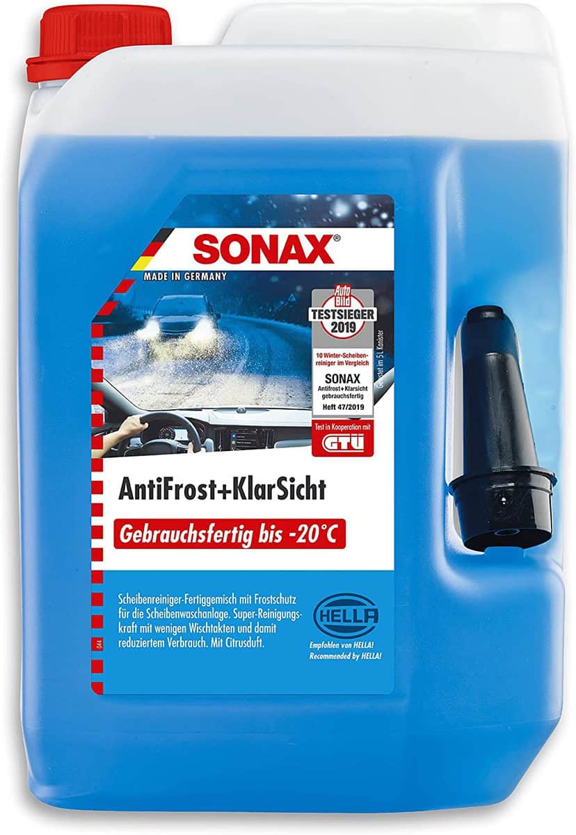 SONAX AntiFrost+KlarSicht - Gebrauchsfertig bis -20° C (5 Liter) für 8,98 € [Prime] statt 12,63 €