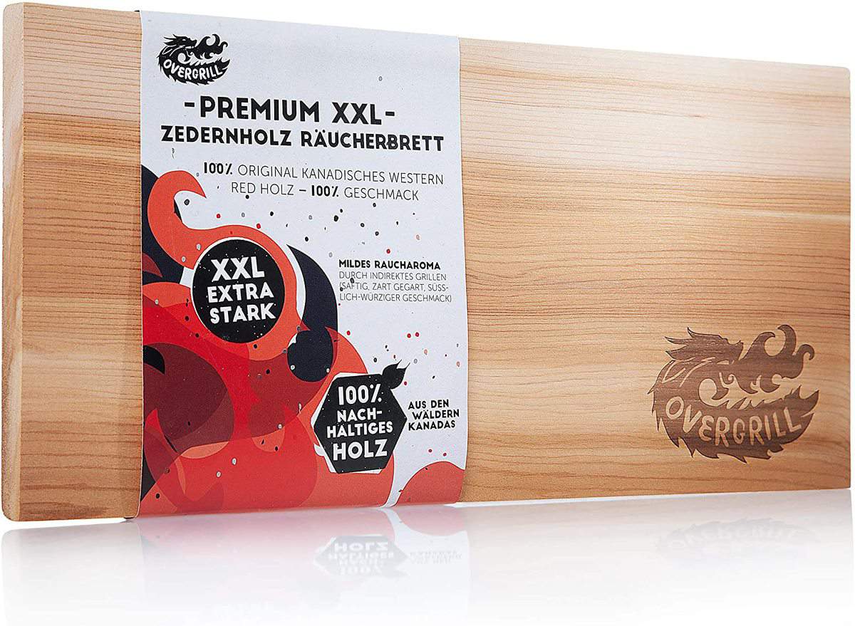 OVERGRILL Premium XXL Zedernholzbrett zum Grillen - für 4,75 € [Prime] statt 11,94 €