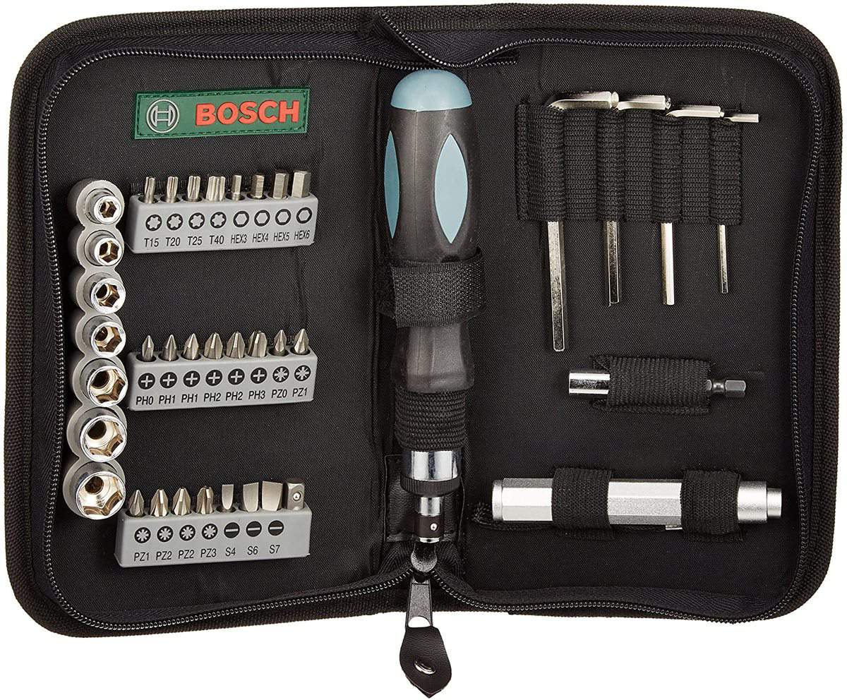 Bosch Mixed Bit-Set 38-tlg. mit Handschraubendreher und Tasche - für 22,66 € [Prime] statt 30,99 €