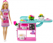 Barbie GTN58 – Floristen-Spielset mit blonder Puppe, Knete, Vasen für 13,44 € (Prime)