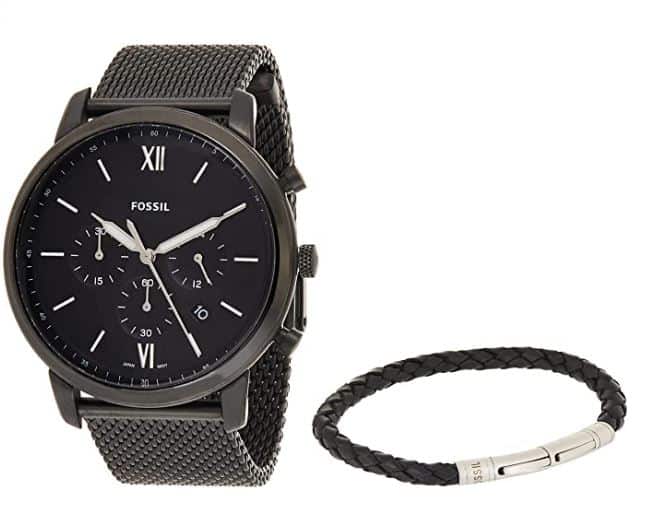 FOSSIL Mens Analog Quartz-Uhr mit Stainless Steel Armband - für 99,00 € inkl. Versand statt 149,25 €