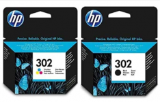 HP 302 Schwarz Original Ink Cartridge + 302 Dreifarbig Original Ink Cartridge für 12,00 € (Prime)