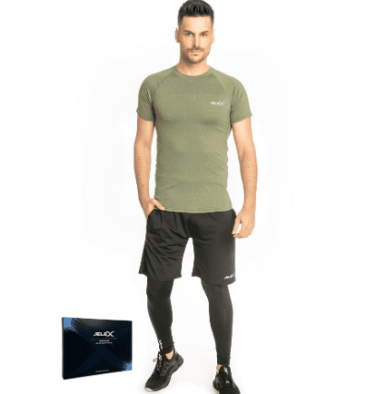 JELEX Sportinator Herren Fitness-Set 3-tlg. (T-Shirt, Shorts und Leggings) für 14,00 € inkl. Versand