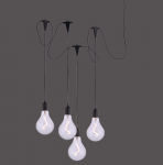 LeuchtenDirekt LED Außen-Pendelleuchte ENNI 4-flg