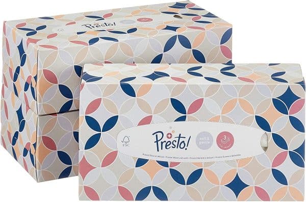 Presto! 3-Lagige Papiertaschentücher-Boxen