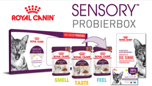 Gratis: Royal Canin Sensory Katzenfutter Probierbox (3 Päckchen a 85g)