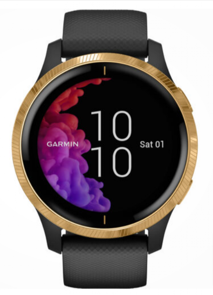 Garmin Venu GPS Fitness-Smartwatch Schwarz/Gold